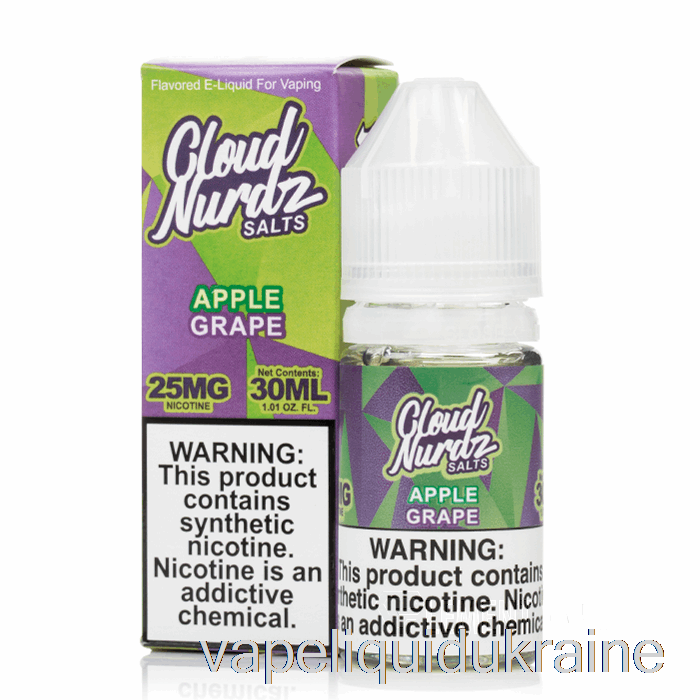 Vape Liquid Ukraine Apple Grape - Cloud Nurdz Salts - 30mL 25mg